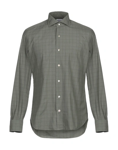 Shop Mazzarelli Shirts In Military Green