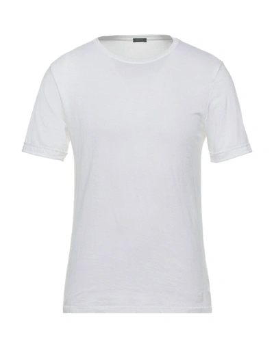 Shop Zanone T-shirts In White