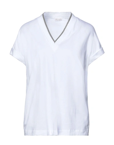 Brunello Cucinelli T-shirts In White
