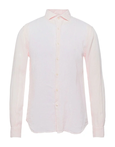 Shop Brooksfield Man Shirt Light Pink Size 17 Linen