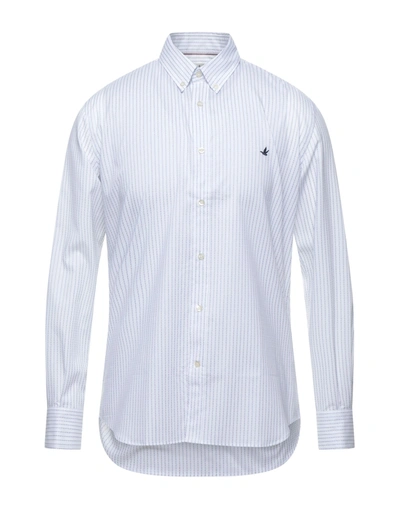 Shop Brooksfield Man Shirt White Size 17 Cotton, Elastane
