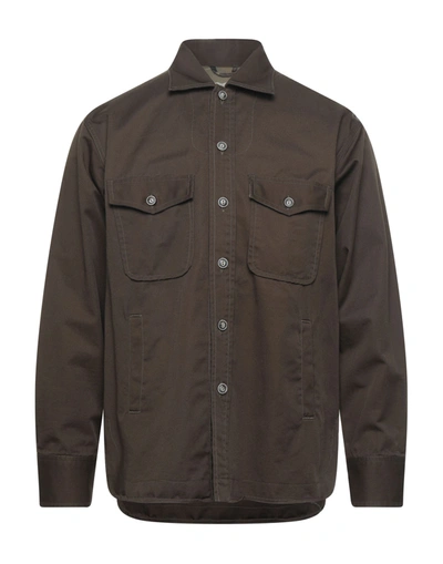 Shop Tintoria Mattei 954 Man Shirt Military Green Size Xl Cotton
