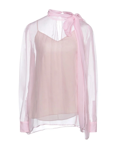 Shop Valentino Garavani Woman Blouse Pink Size 4 Viscose, Elastane