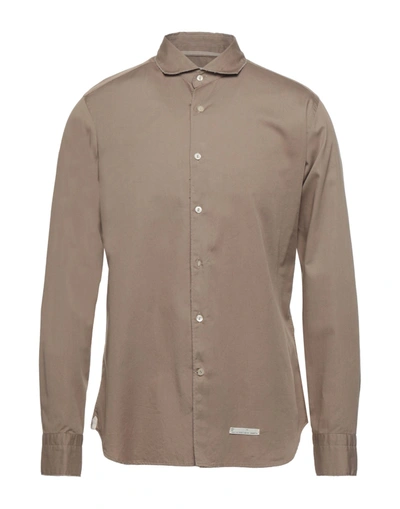 Shop Tintoria Mattei 954 Shirts In Khaki