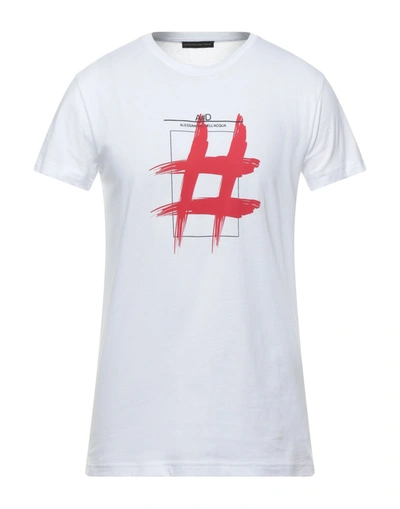 Shop Alessandro Dell'acqua Man T-shirt White Size Xxl Cotton