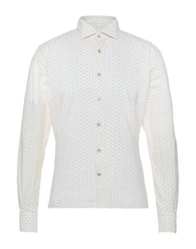 Shop Glanshirt Man Shirt Ivory Size 15 ¾ Cotton, Polyester In White