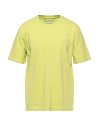 Shop Bottega Veneta Man T-shirt Acid Green Size S Cotton