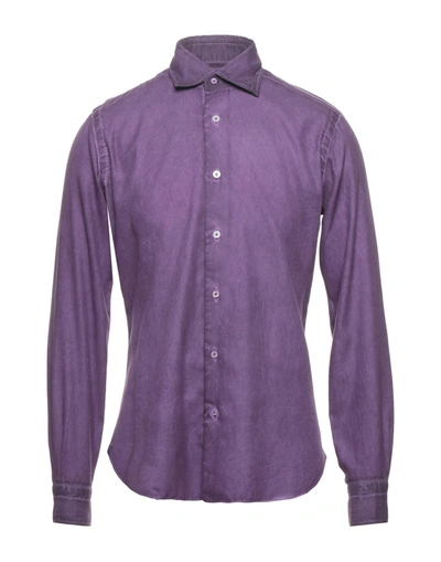 Shop Dandylife By Barba Shirts In Purple