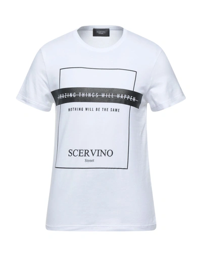 Shop Scervino Street Ermanno Scervino Man T-shirt White Size Xl Cotton, Elastane