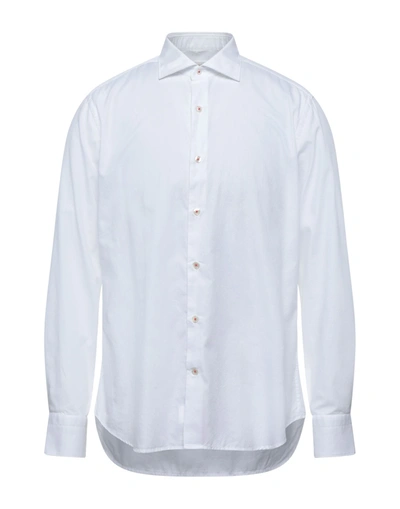 Shop Caliban 820 Shirts In White
