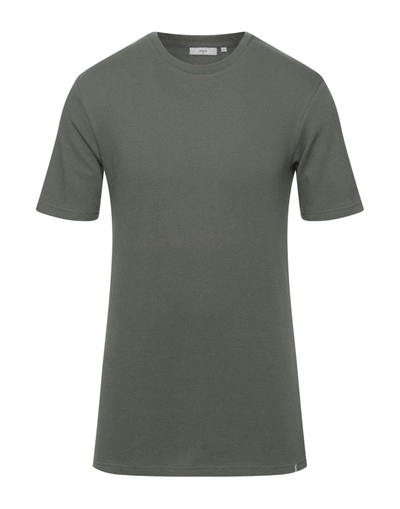 Shop Minimum Man T-shirt Dark Green Size L Cotton, Elastane