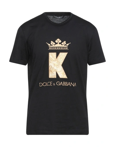Dolce & Gabbana T-shirts In Black