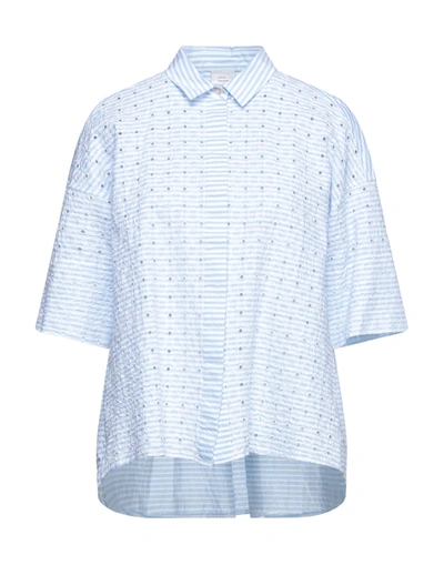 Shop Caliban 820 Shirts In Sky Blue