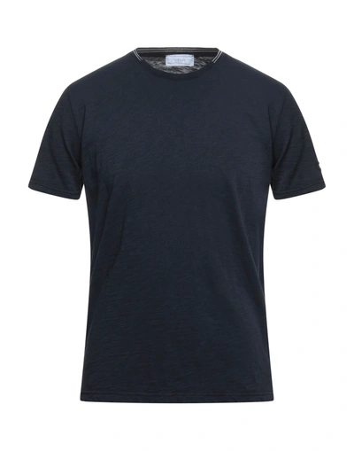 Shop Diktat T-shirts In Dark Blue