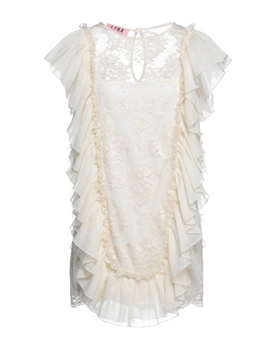 Shop Gina Gorgeous Woman Mini Dress Ivory Size 8 Polyester
