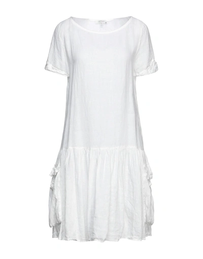 Shop Crossley Woman Mini Dress White Size Xs Linen