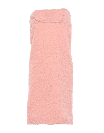 Shop Marni Woman Midi Dress Pink Size 6 Alpaca Wool, Silk