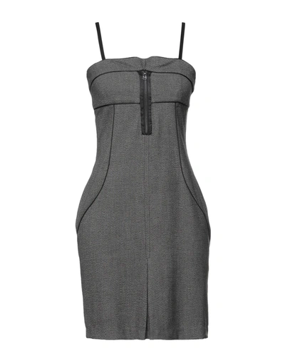Amy Gee Short Dresses In Grey | ModeSens