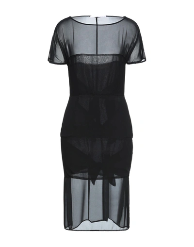 Shop Maison Laviniaturra Woman Midi Dress Black Size 6 Polyester