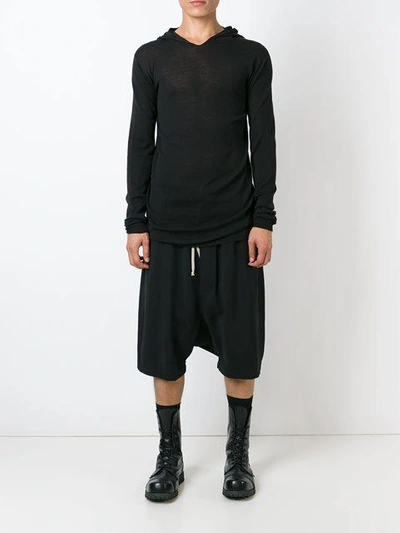 Shop Rick Owens Drop Crotch Shorts