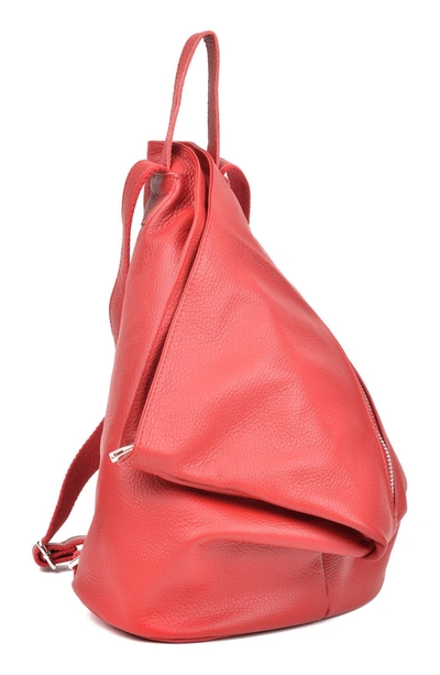 Shop Isabella Rhea Sack Backpack In Rosso