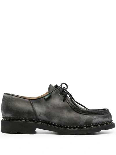 Shop Paraboot Black Michael Lace-up Loafers