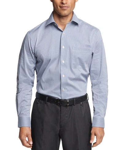 Shop Van Heusen Men's Regular-fit Ultraflex Dress Shirt In New Navy