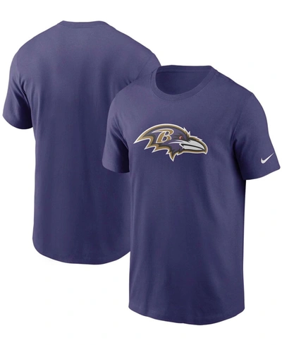 Shop Nike Men's  Purple Baltimore Ravens Primary Logo T-shirt
