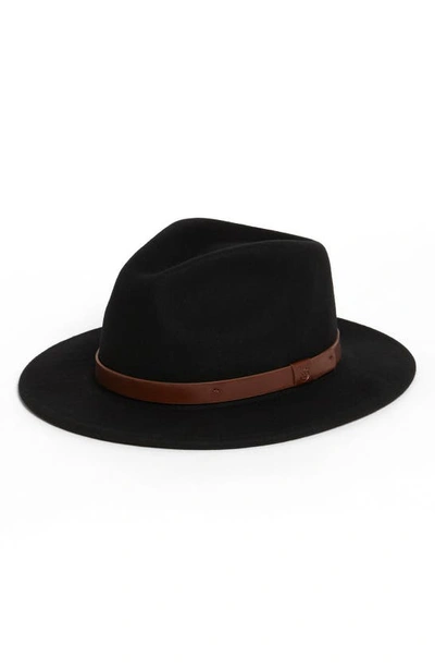 Shop Brixton 'messer' Fedora In Black