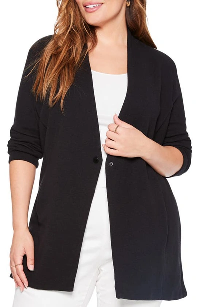 Shop Nic + Zoe Grace Open Front Knit Jacket In Black Onyx