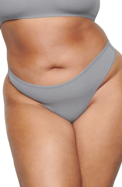 Shop Skims Fits Everybody Thong In Gray