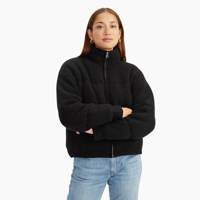 Shop Naadam Merino Cashmere Puffer Jacket In Black