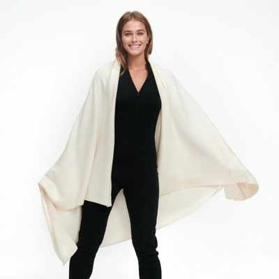 Shop Naadam Kilo Cashmere Blanket In White