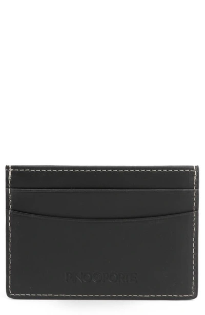Shop Pinoporte Diego Leather Card Case In Black