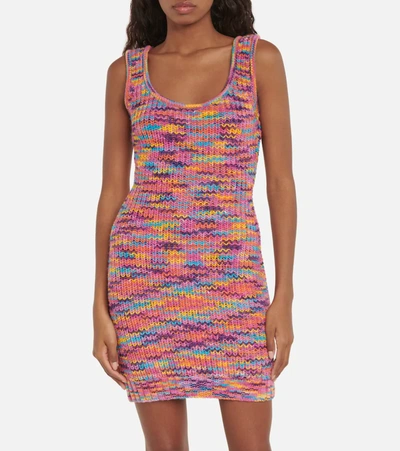 Staud Gardenia Melange Mini Tank Dress In Rosa ModeSens