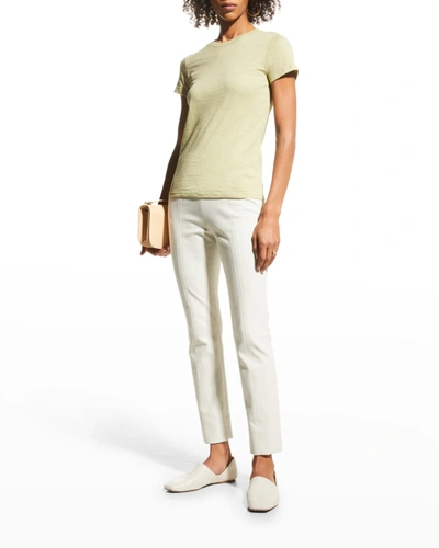 Theory Tiny Tee 2 Nebulous Organic Cotton Top In White