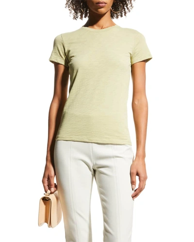 Theory Tiny Tee 2 Nebulous Organic Cotton Top In White