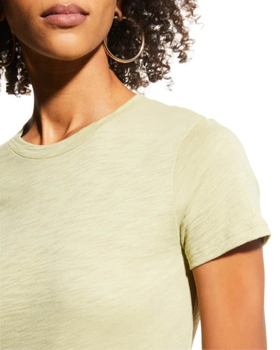 Theory Tiny Tee 2 Nebulous Organic Cotton Top In White