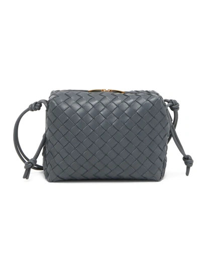Shop Bottega Veneta Women's Medium Nodini Intrecciato Leather Shoulder Bag In Thunder