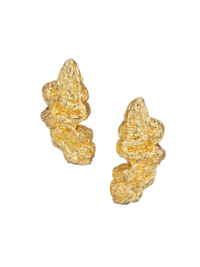 Shop Amber Sceats Women's Zaya Finn 24k Gold-plated Earrings