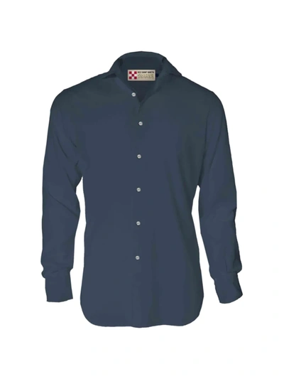 Shop Mc2 Saint Barth Men's Pamplona 61n Button-down Shirt In Navy