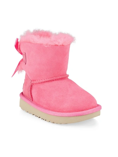 Shop Ugg Little Girl's & Girl's Mini Bailey Bow Boots In Pink Rose