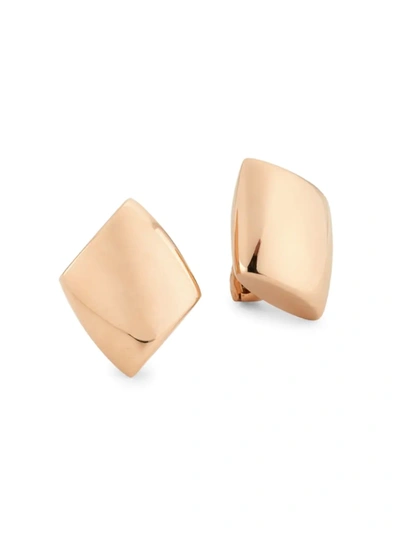 Shop Vhernier Women's Plateau 18k Rose Gold Clip-on Earrings