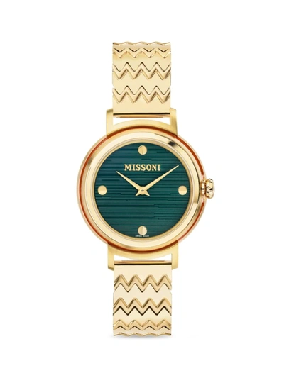 Shop Missoni Fiammato Ip Champagne 37mm Bracelet Watch