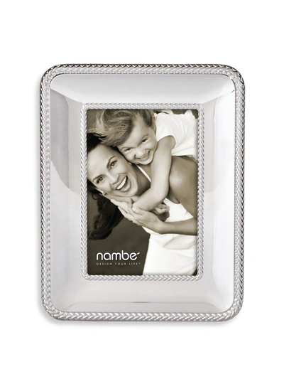 Shop Nambe Chrome Braid Frame In Silver