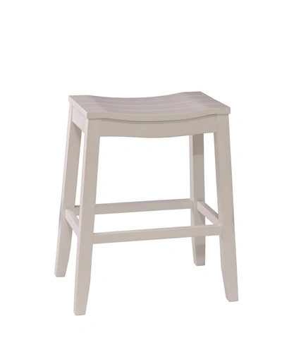 Shop Hillsdale Fiddler Backless Non-swivel Counter Height Stool In White