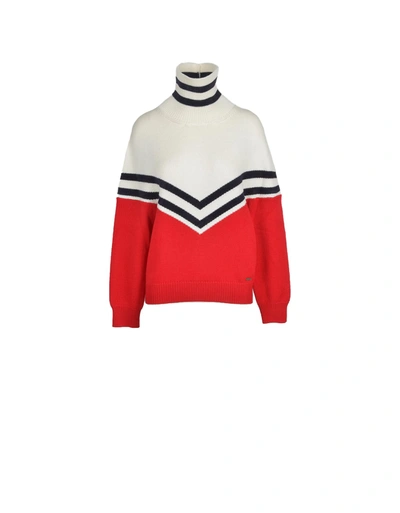 Shop Dsquared2 Womens White / Red Sweater