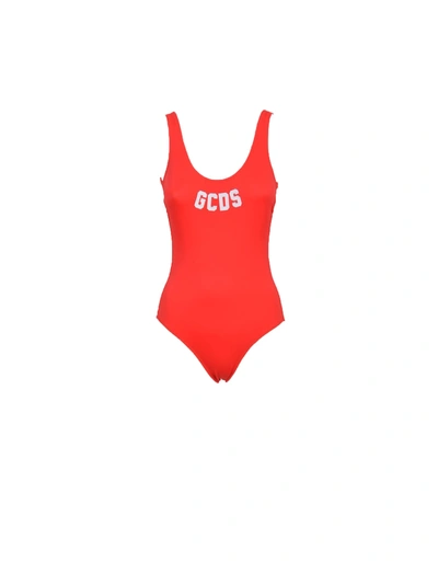 Shop Gcds Womens Red Swimsuit
