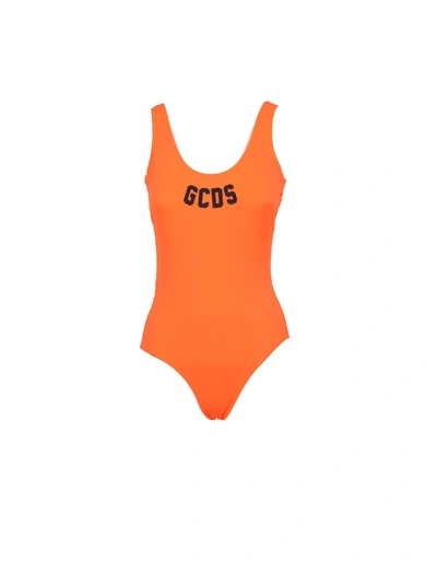 Shop Gcds Womens Orange Swimsuit