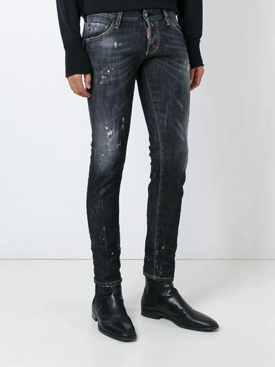 Shop Dsquared2 Distressed Skinny Jeans